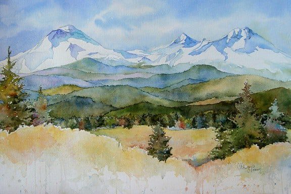 Cooleys View Cooley's View Cindy Briggs Art Watercolor Painting