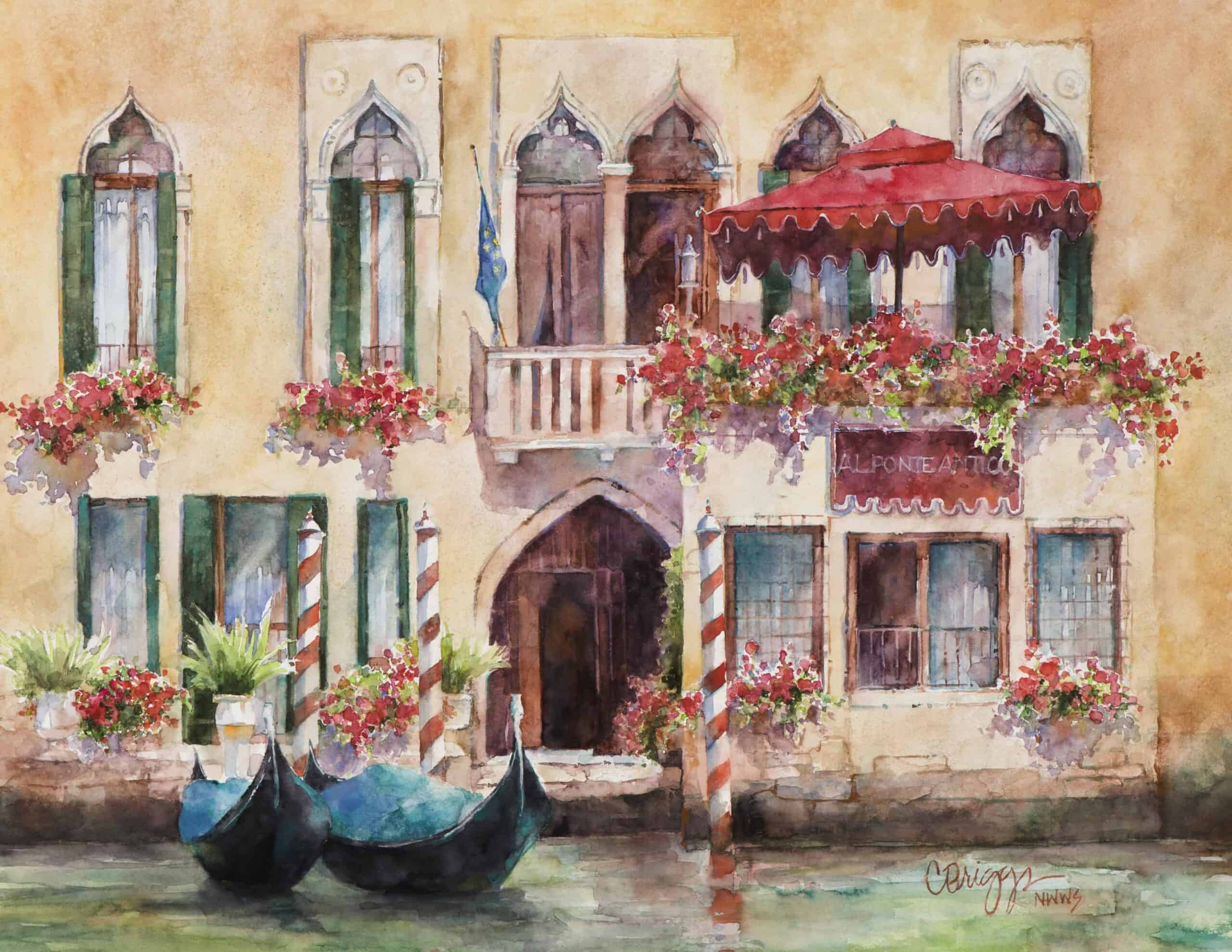 Venezia Antico scaled Venezia Antico Cindy Briggs Art Watercolor Painting