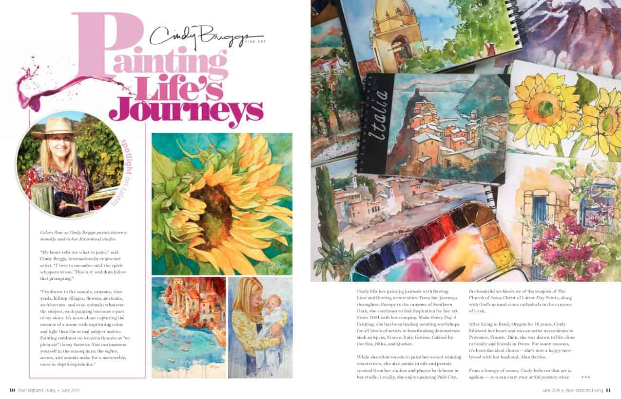 Cindy Briggs Painting Lifes Journeys page 0011 About Cindy Briggs Art Watercolor Painting