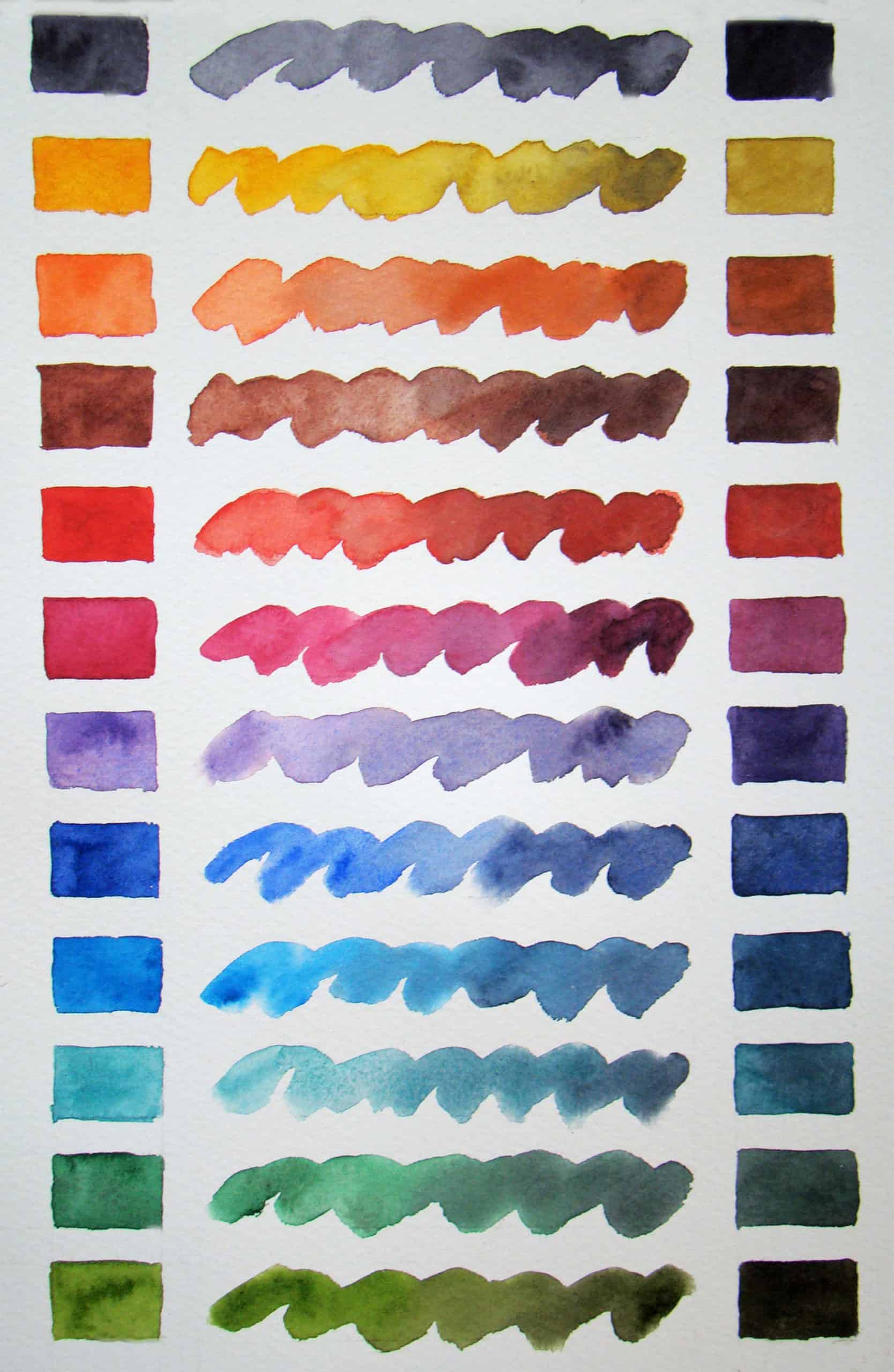 Neutral Tint Palette Color Swatches