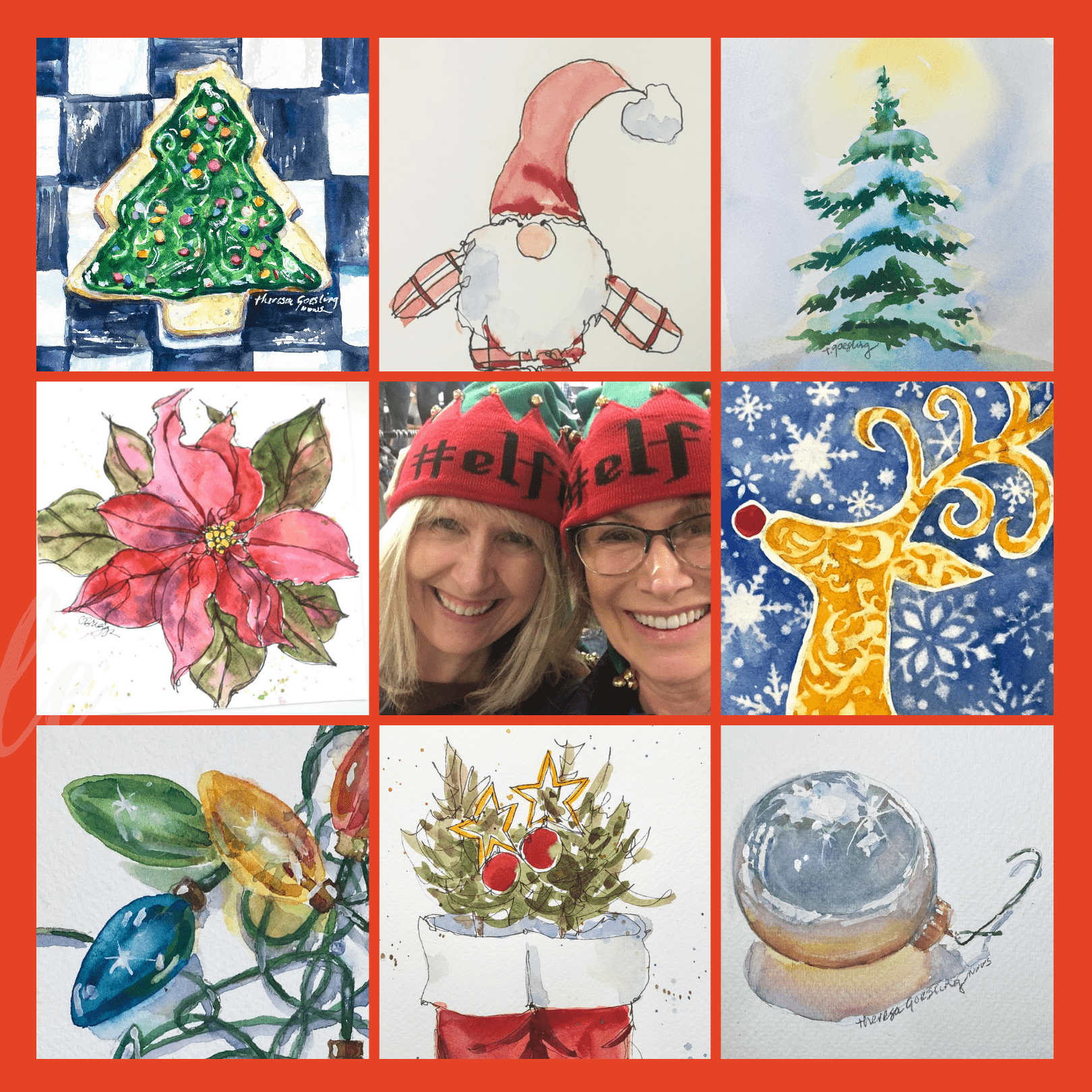 Theresa Cindy Holiday Collage 2021
