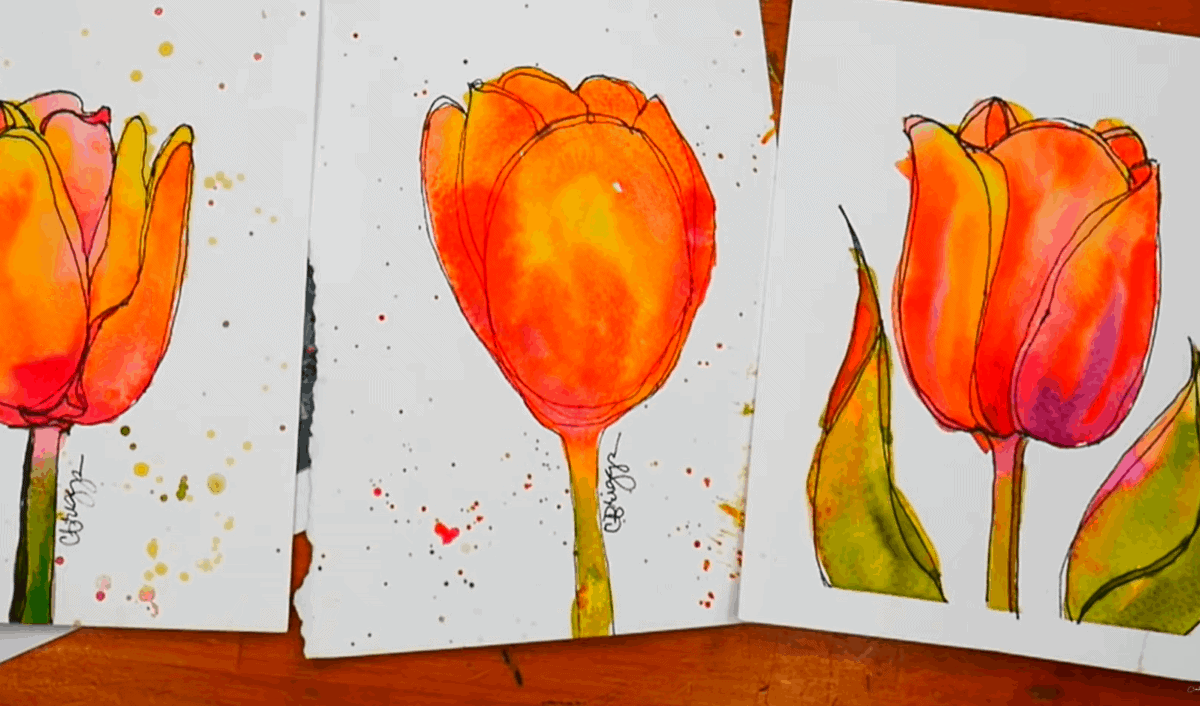 watercolor flowers