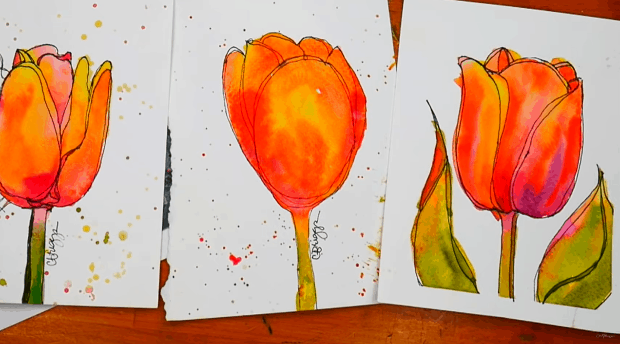 watercolor flowers