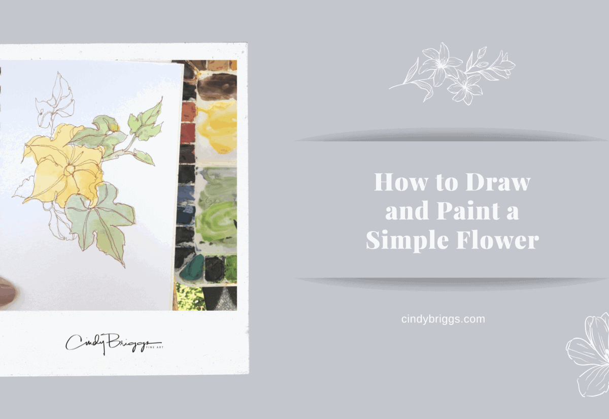 How to Draw and Paint a Simple Flower