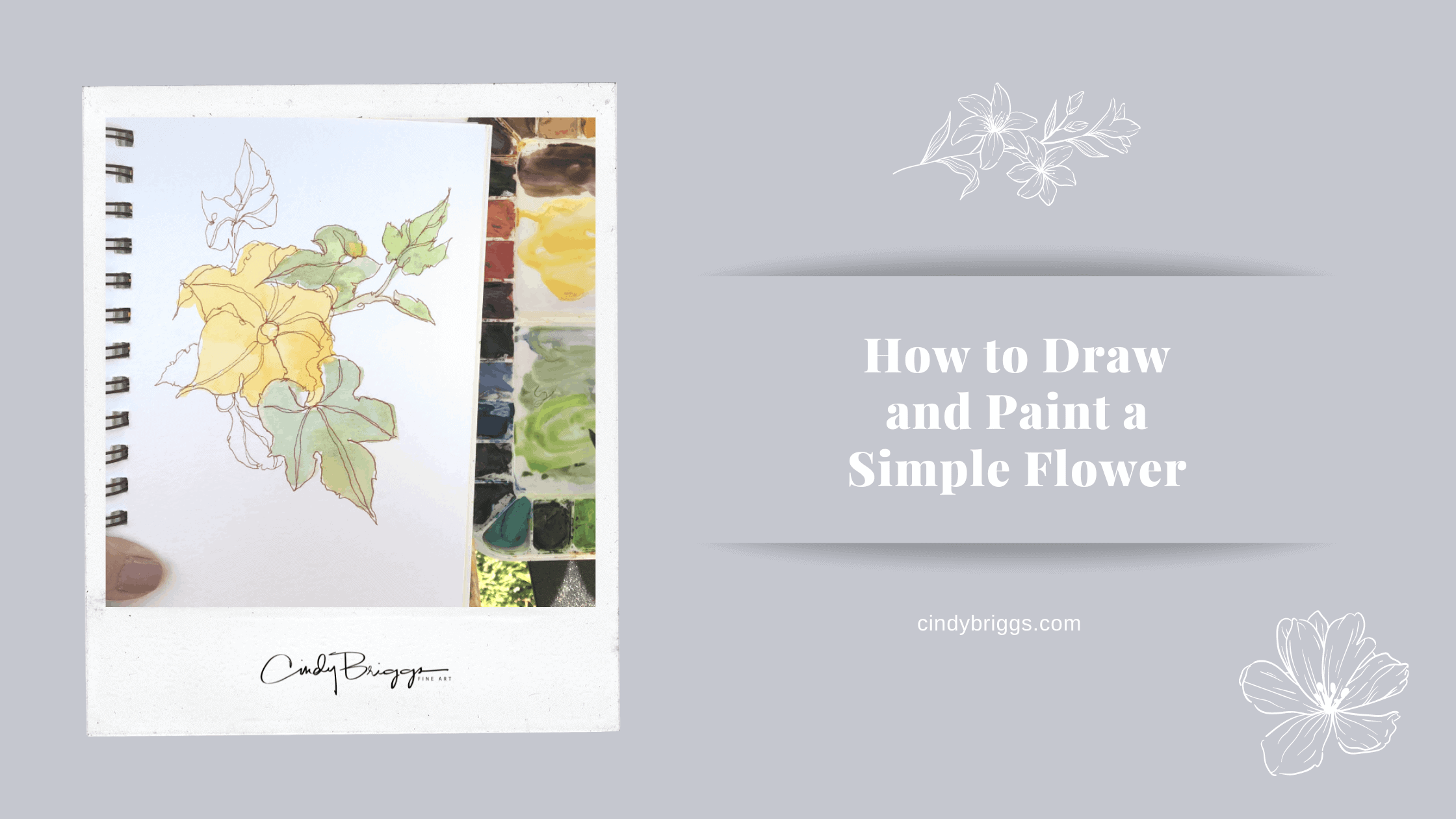 How to Draw and Paint a Simple Flower