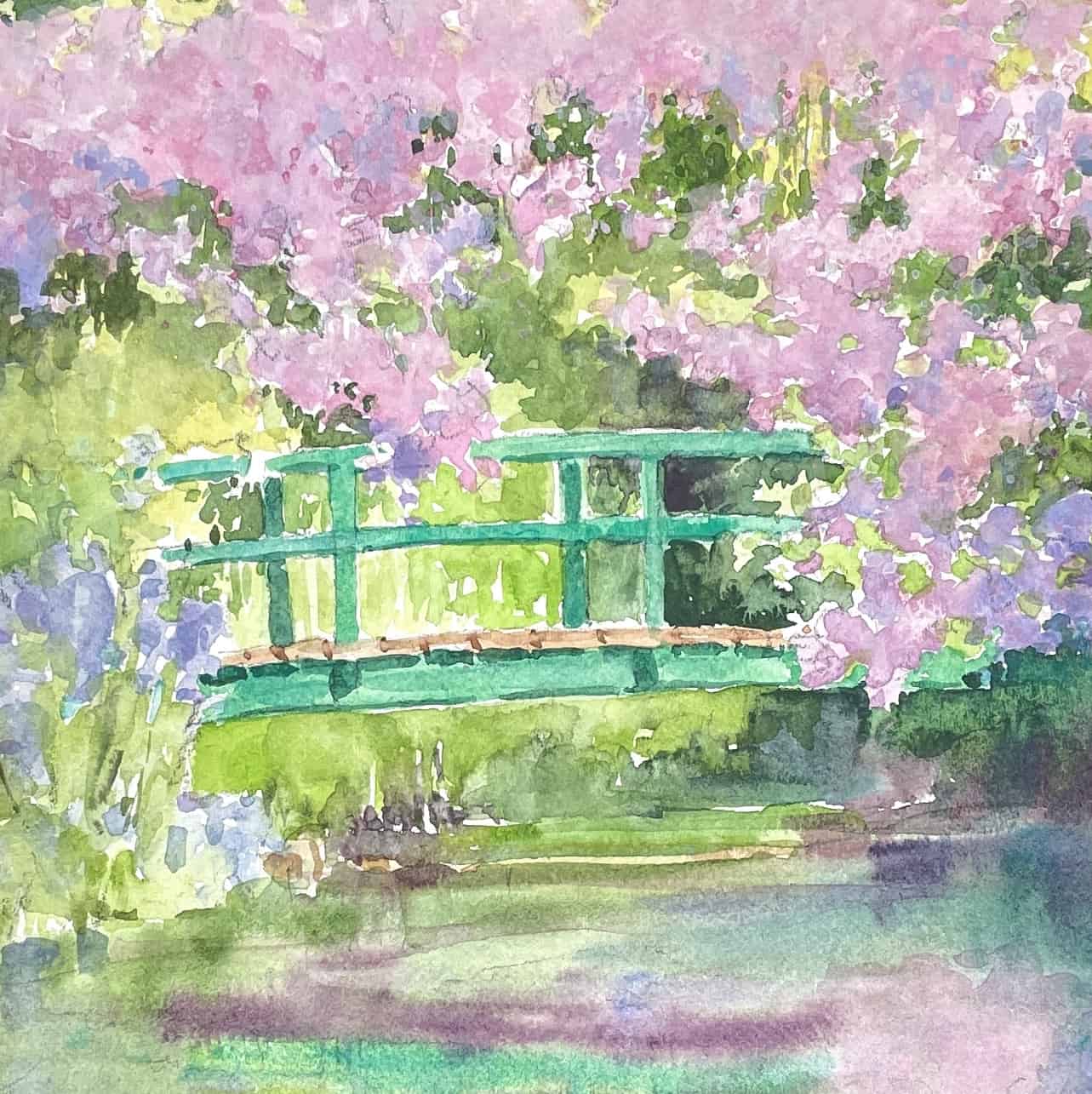 Cindy Watercolor Workshop Monets Japanese Bridge