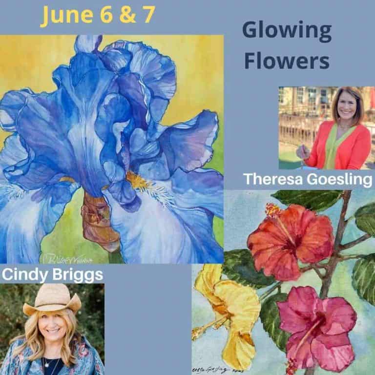 Glowing Flowers Watercolor Workshop