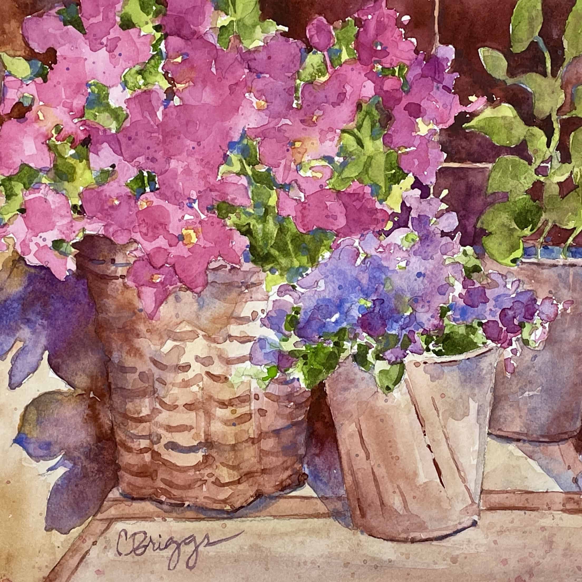 Sunny Market Flowers Watercolor Workshop