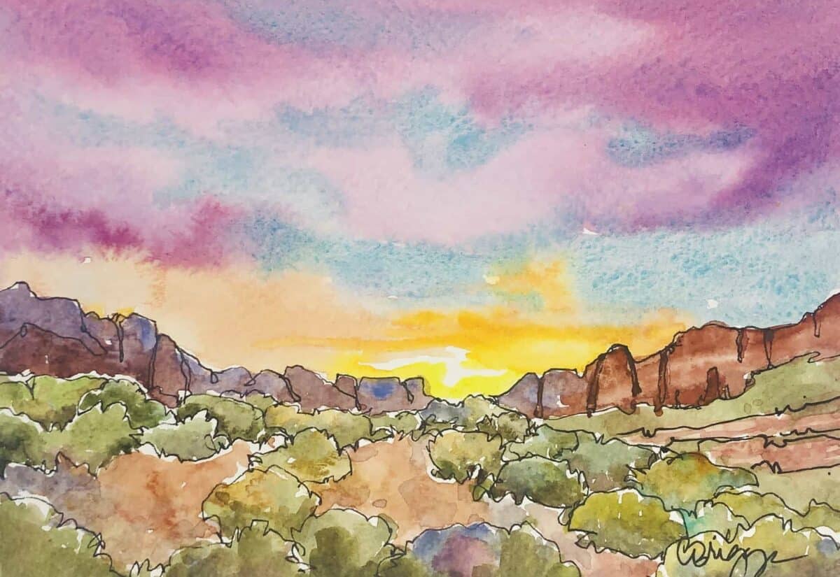 How to Paint a Sunset Sky