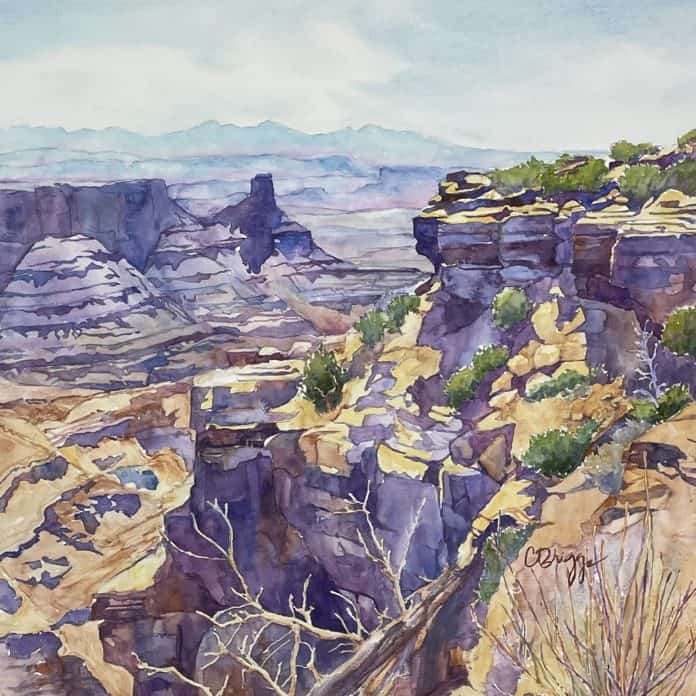 watercolor Dead Horse Point Canyonlands Utah CBriggs 696x696 1 1 Blog Cindy Briggs Art Watercolor Painting