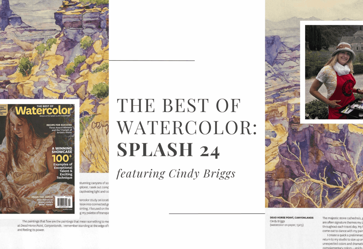cindy 1280 × 720 px 2560 × 1440 px 2 A Moment of Honor: My Painting Featured in 'The Best of Watercolor - SPLASH 24 Cindy Briggs Art Watercolor Painting