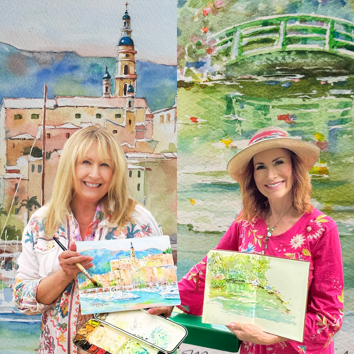 Vibrant Watercolor Painting & Journaling