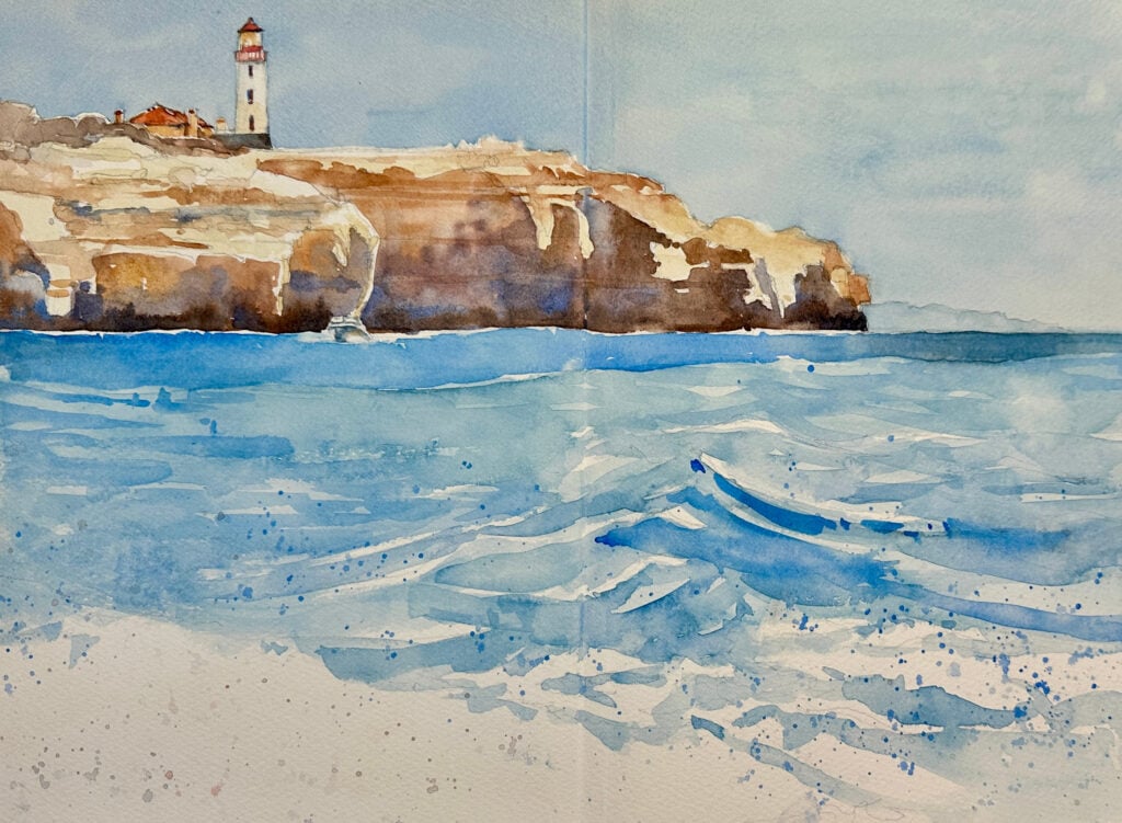 beach watercolor landscape inspiration
