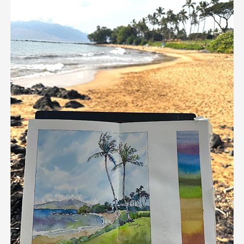 Aloha Palette: Watercolor Escape to Hawai’i with Cindy Briggs – Online Studio Arts Course