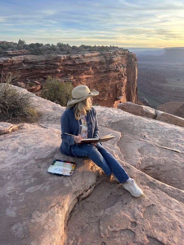 Creativity and wellness through watercolor painting inspired by nature