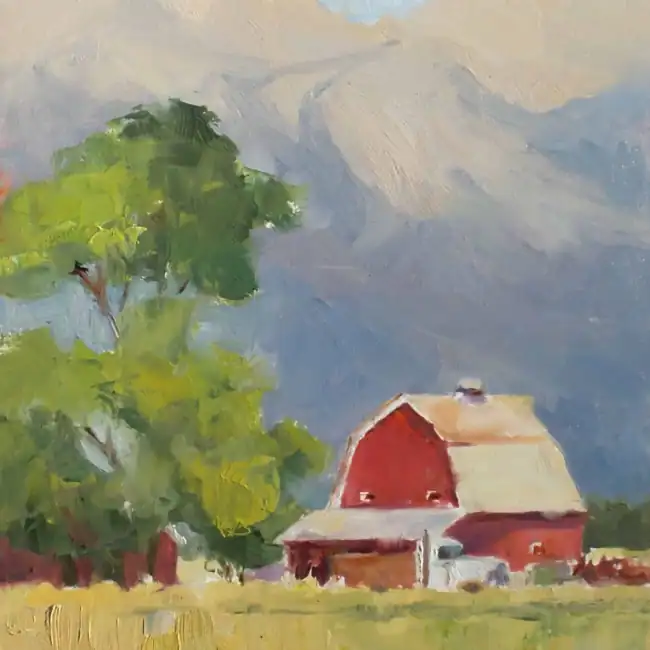 Jackson Barn Cindy Briggs Art Watercolor Painting Jackson-Barn-scaled