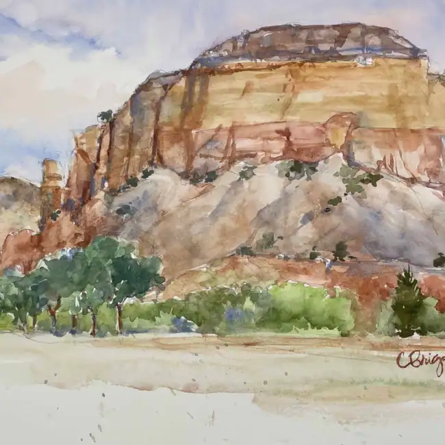Collections Cindy Briggs Art Watercolor Painting Ghost-Ranch-WC-CBriggs-scaled-1.webp
