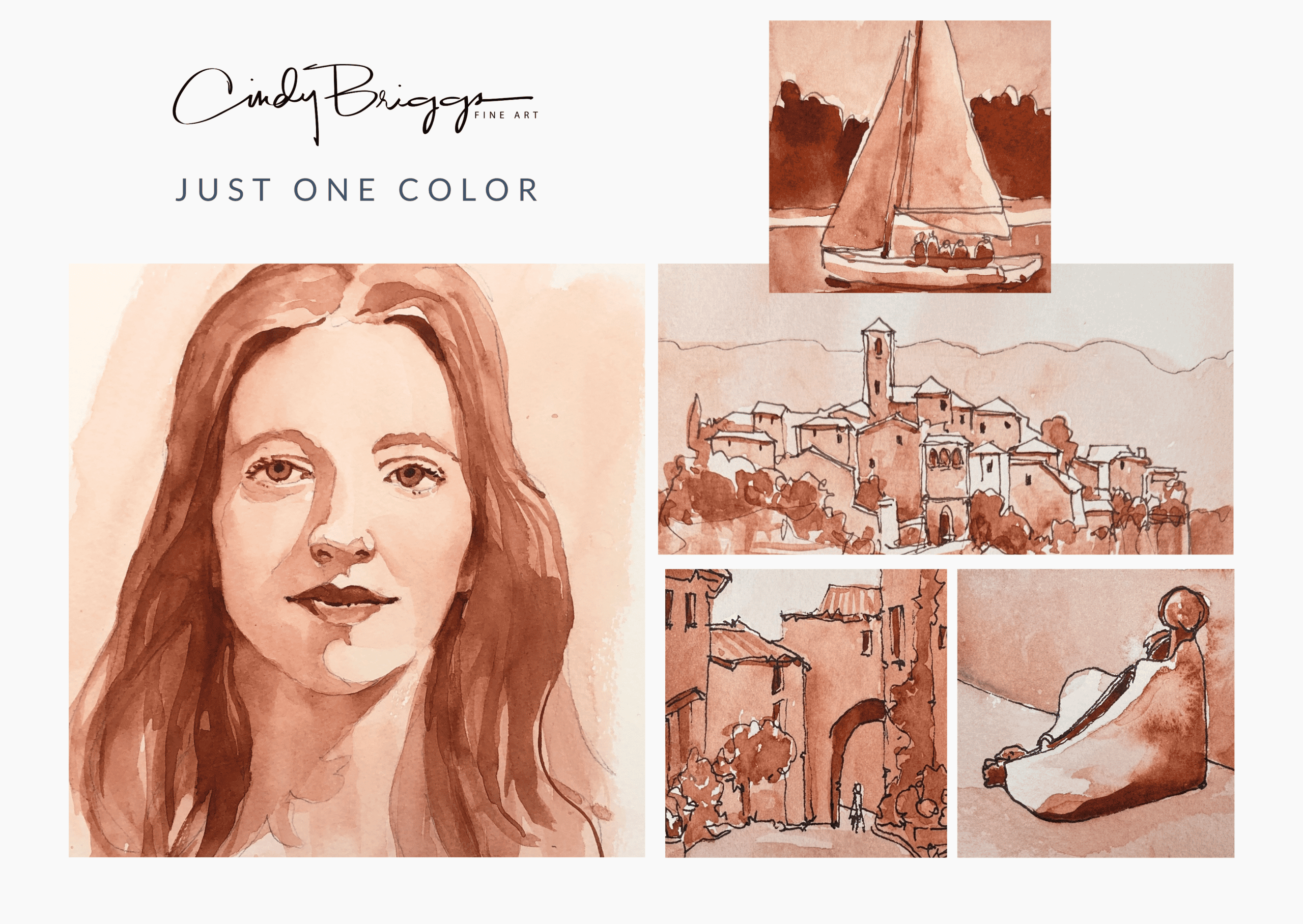 Just One Color Blog Cindy Briggs Art Watercolor Painting
