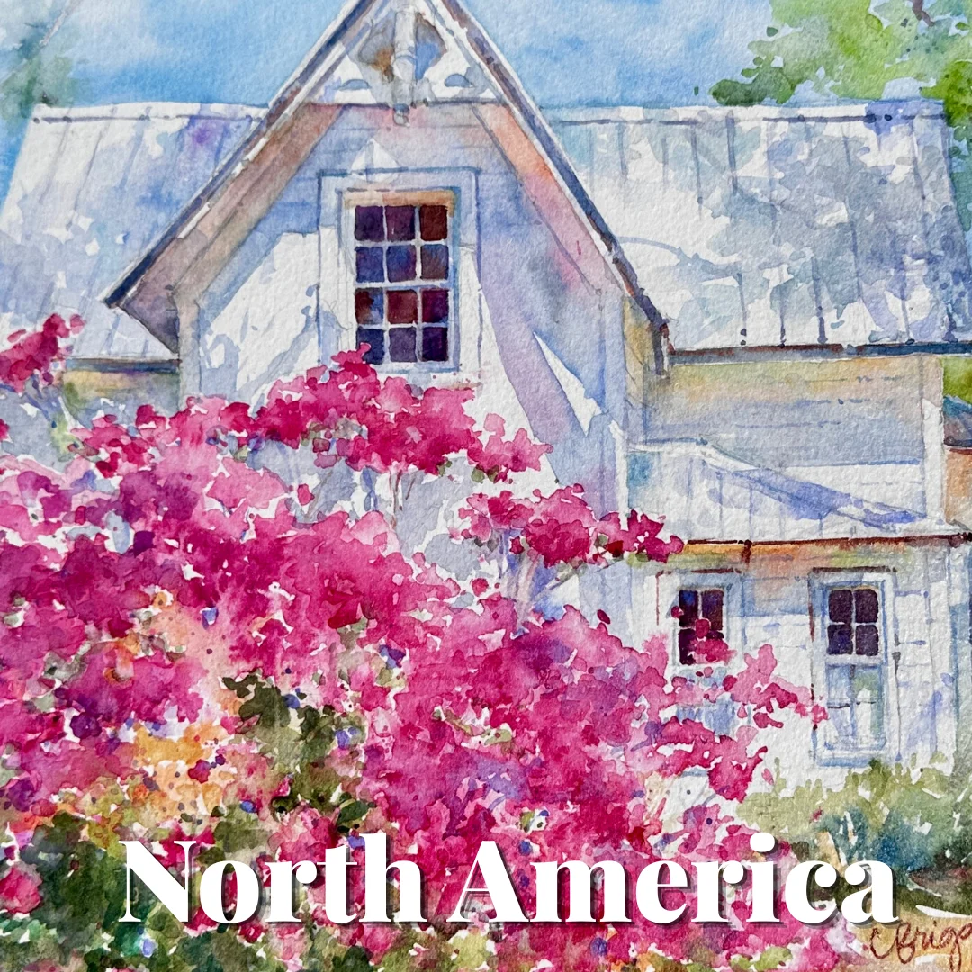 1 North America Gallery Cindy Briggs Art Watercolor Painting