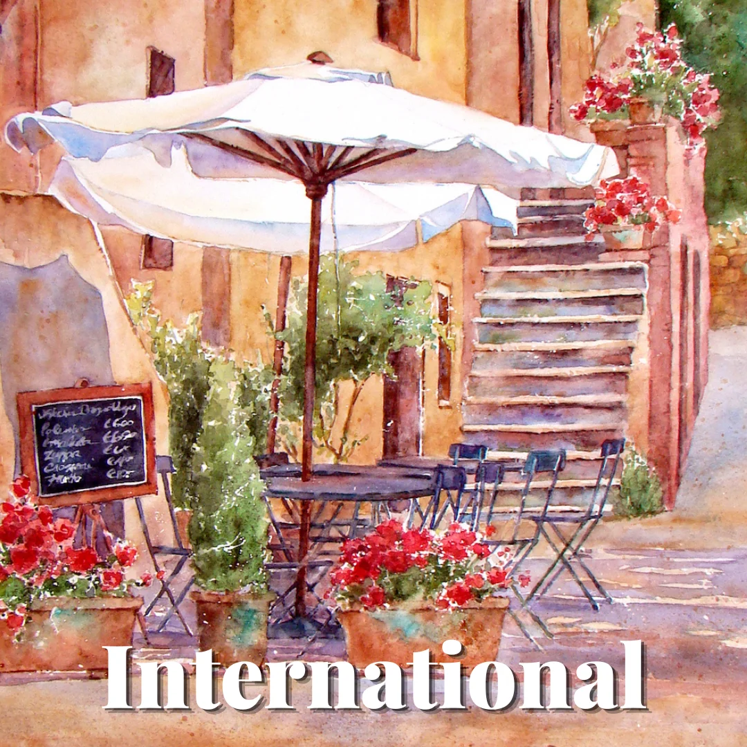 2 International Gallery Cindy Briggs Art Watercolor Painting