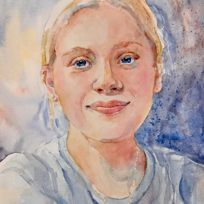 Gwyneth 12 x 9 Watercolor JPG copy Collections Cindy Briggs Art Watercolor Painting