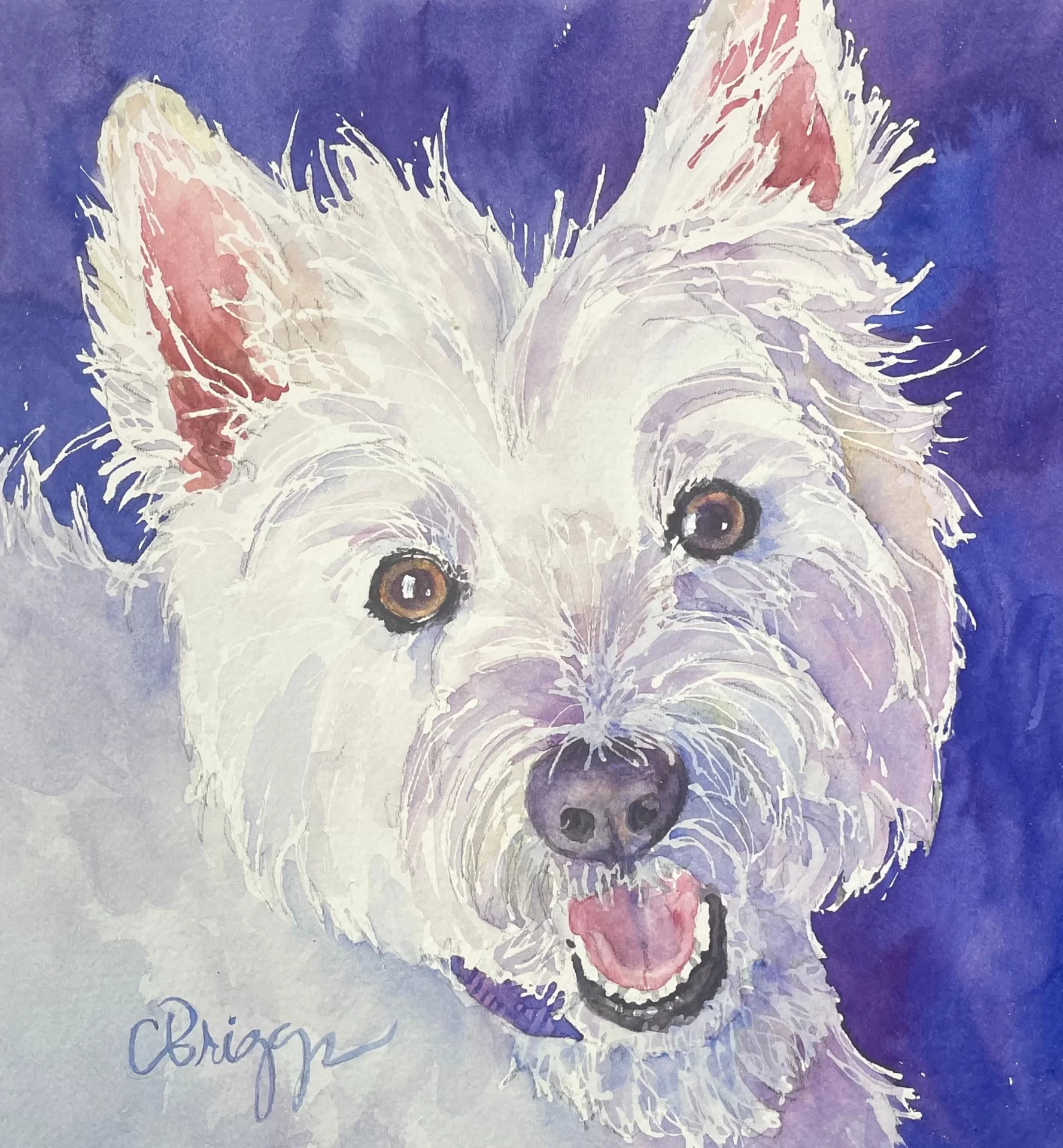 Kenzie 8x8 Watercolor Gift Kenzie Cindy Briggs Art Watercolor Painting