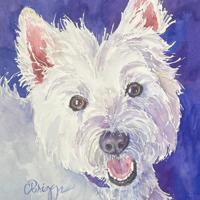 Kenzie 8x8 Watercolor Gift Collections Cindy Briggs Art Watercolor Painting