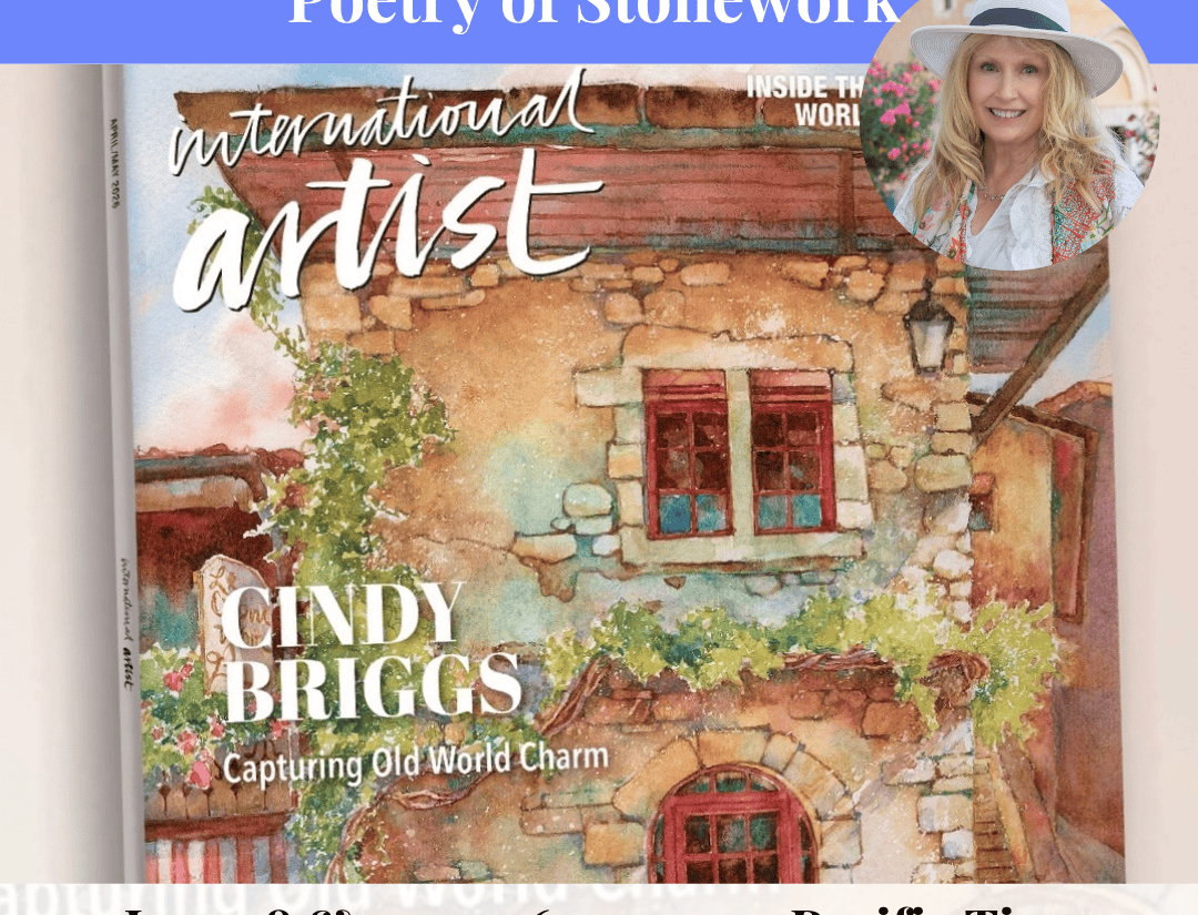 The Poetry of Stonework | Online Watercolor Workshop with Cindy Briggs