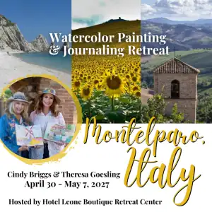 Italy Workshop 1024x1024 1 Bella Italia: Plein Air Watercolor Journeys with Cindy Briggs & Theresa Goesling (April 30–May 7, 2027) Cindy Briggs Art Watercolor Painting